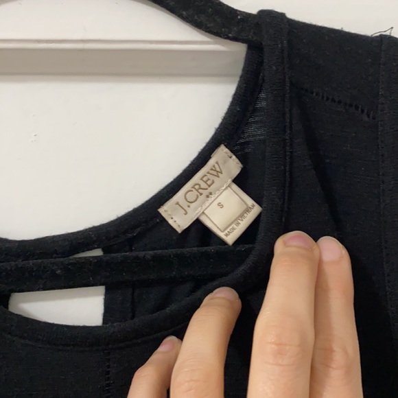 J.Crew | Drapey Black Silky Hem Tank Top  Small - Picture 4 of 7